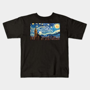 New York city by Vangough Kids T-Shirt